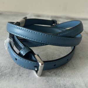 Kate Spade Clip On Blue Saffiano Leather Replacement Should Xbody Strap 57" long